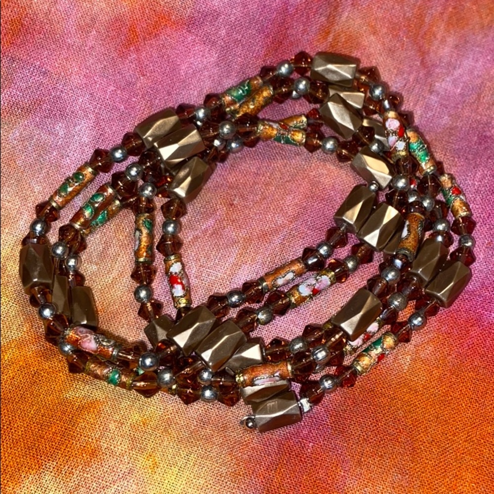 MAGNETIC HEMATITE ADJUSTABLE NECKLACE
